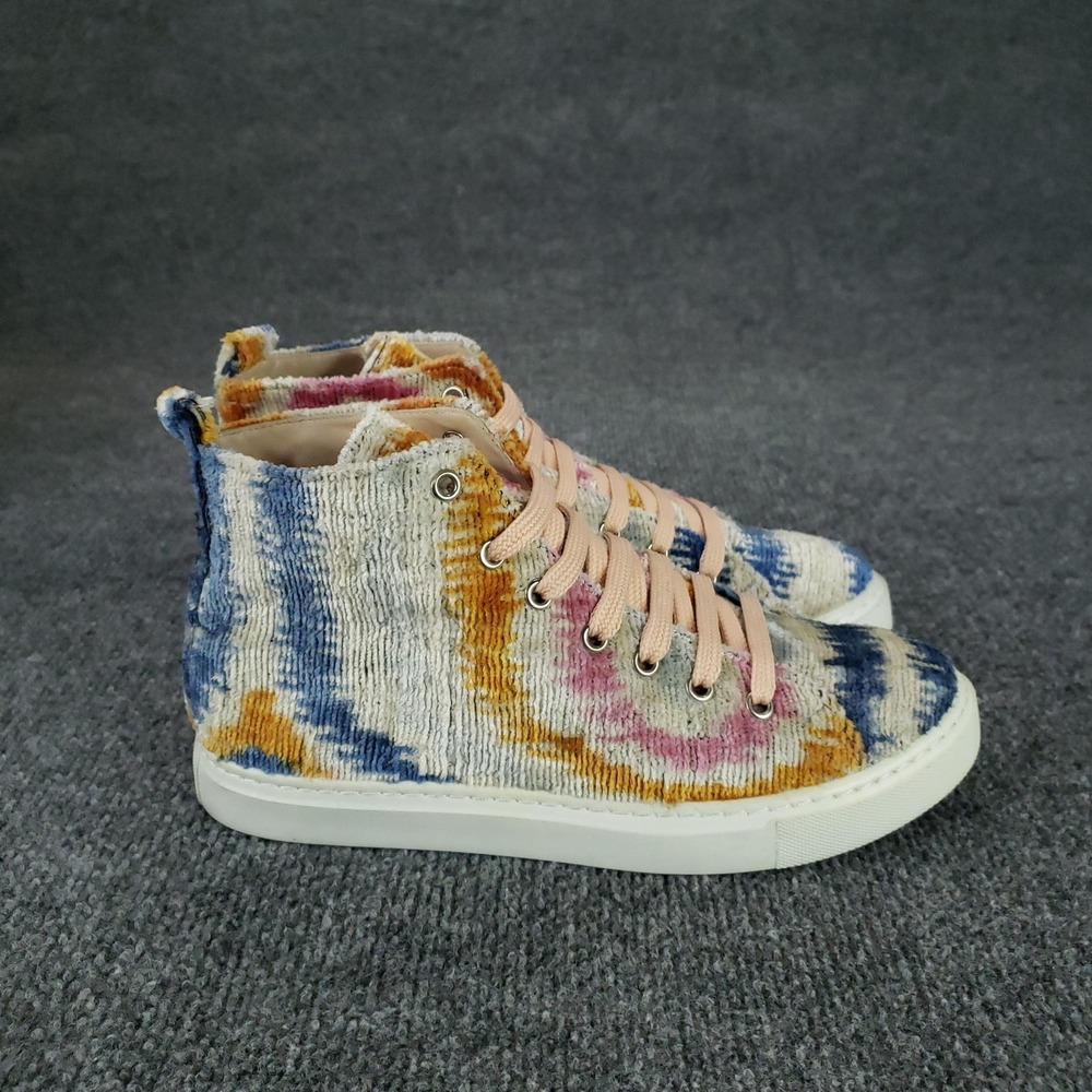 Wolf & Willa Shoes Womens‎ Size 38 Multicolor High Top Sneaker Kilim Lace Up